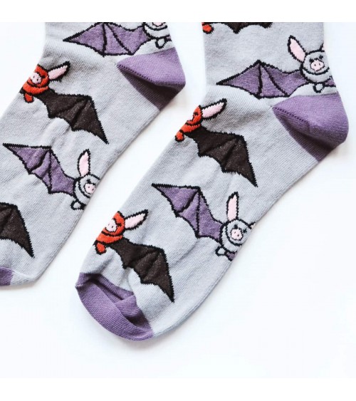 Salvano i pipistrelli - Calzini di bambù Bare Kind calze da uomo per donna divertenti simpatici particolari