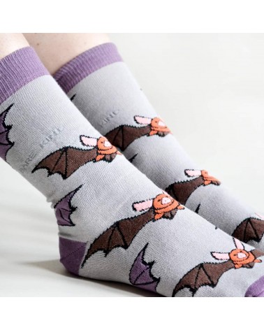 Save the bats - Bamboo Socks Bare Kind funny crazy cute cool best pop socks for women men