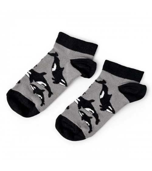 Sauvez les orques - Socquettes, chaussettes basses en bambou Bare Kind jolies chausset pour homme femme fantaisie drole origi...