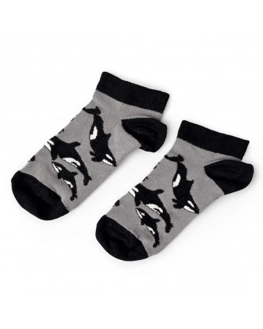 Sauvez les orques - Socquettes, chaussettes basses en bambou Bare Kind jolies pour femme originales pour homme chausset rigol...