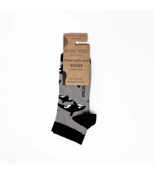 Sauvez les orques - Socquettes, chaussettes basses en bambou Bare Kind jolies chausset pour homme femme fantaisie drole origi...