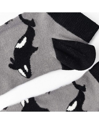 Sauvez les orques - Socquettes, chaussettes basses en bambou Bare Kind jolies pour femme originales pour homme chausset rigol...