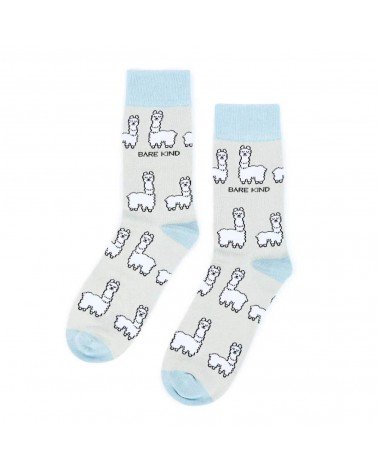 Sauvez les alpagas - Chaussettes en bambou Bare Kind jolies pour femme originales pour homme chausset rigolotes drole Suisse