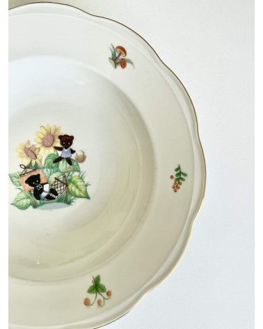 2 Vintage children's plates - Wawel porcelain kitatori switzerland vintage furniture design classics