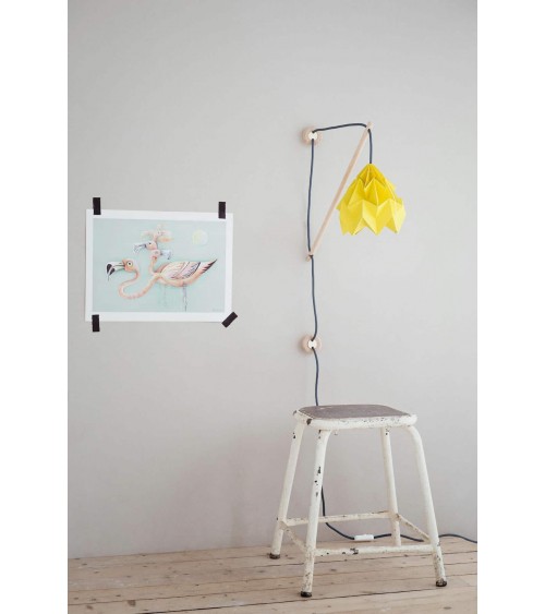 Moth Jaune d'Automne - Abat-jour en papier pour suspension Studio Snowpuppe lampe moderne original