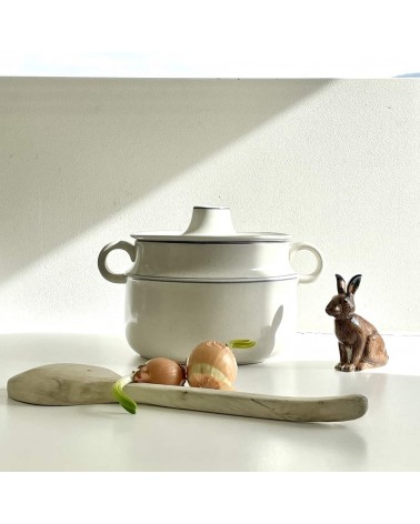 Piatto con coperchio vintage - Gustavsberg Birka di Stig Lindberg kitatori mobili Oggetto di design vintage svizzera
