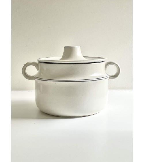 Piatto con coperchio vintage - Gustavsberg Birka di Stig Lindberg kitatori mobili Oggetto di design vintage svizzera