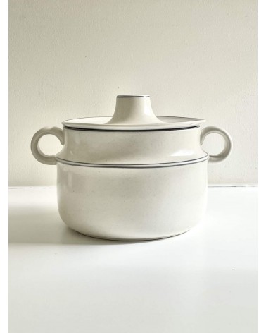 Piatto con coperchio vintage - Gustavsberg Birka di Stig Lindberg kitatori mobili Oggetto di design vintage svizzera