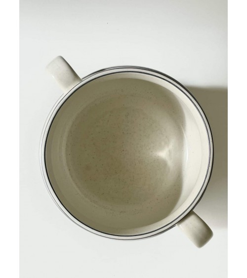 Piatto con coperchio vintage - Gustavsberg Birka di Stig Lindberg kitatori mobili Oggetto di design vintage svizzera