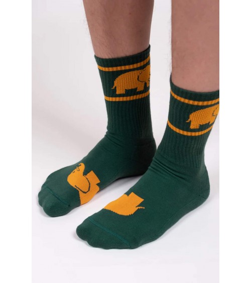 Organic cotton sports socks - Green Trendsplant funny crazy cute cool best pop socks for women men