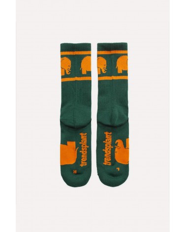 Chaussettes de sport en coton biologique - Vert Trendsplant jolies pour femme originales pour homme chausset rigolotes drole ...