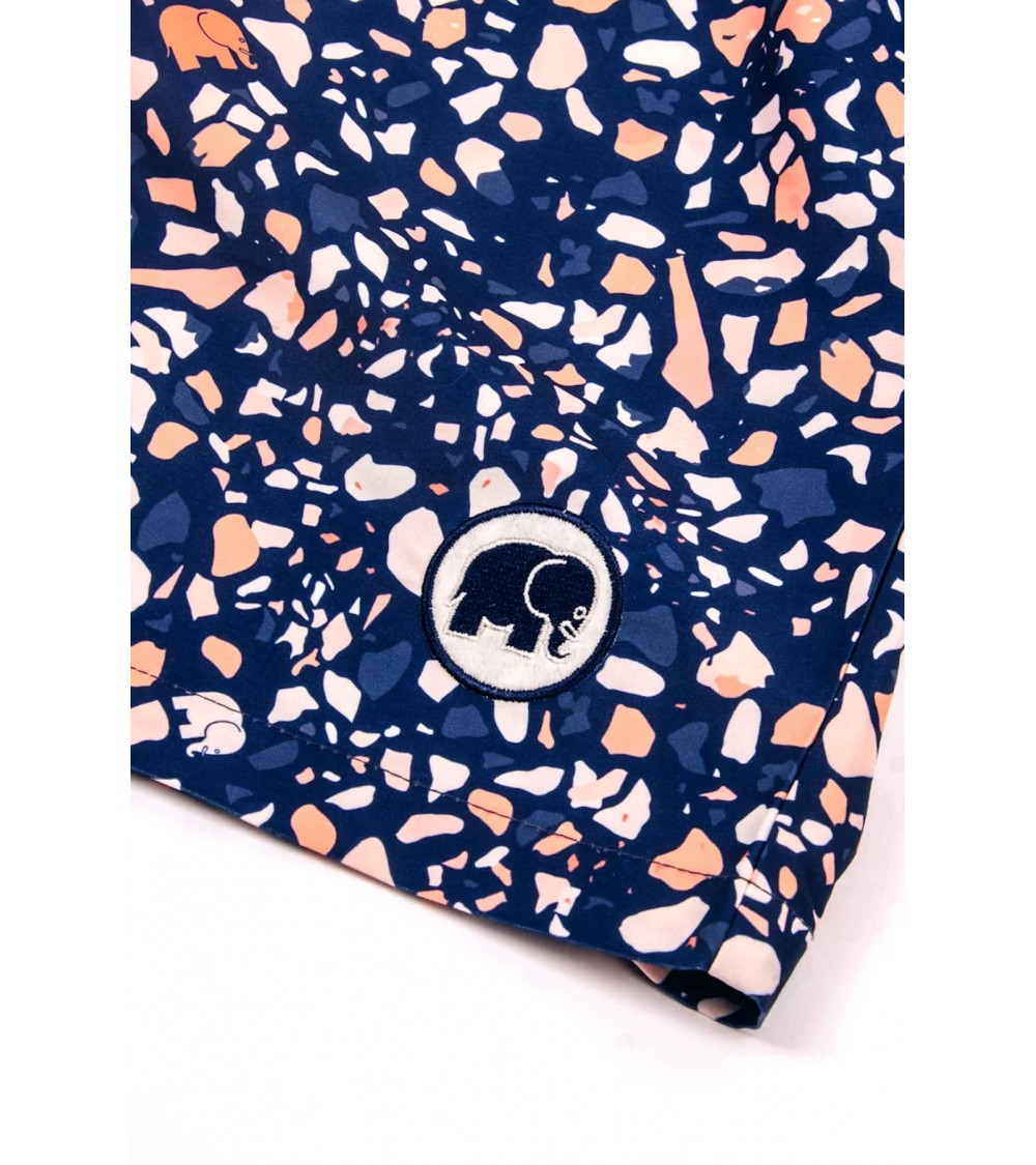 Terrazzo Swim Short - Blue Trendsplant best sustainable mens swinmwear swim trucks eco friendly beachwear