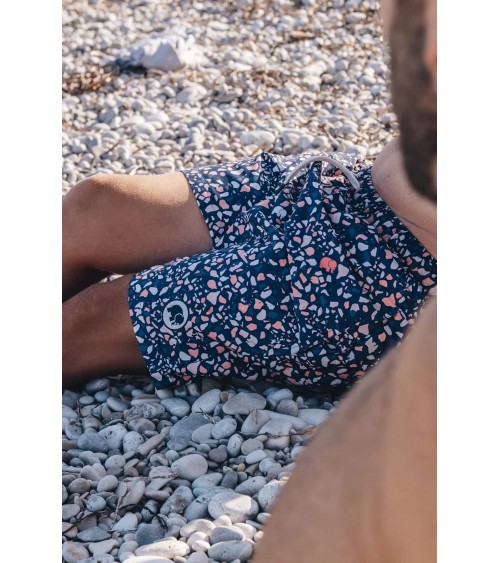 Terrazzo Swim Short - Blue Trendsplant best sustainable mens swinmwear swim trucks eco friendly beachwear