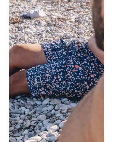 Terrazzo Badeshorts - Blau Trendsplant coole lustige Badehosen für Männer kaufen Bade Hose Mann Badehose Herren Schwimmhose S...