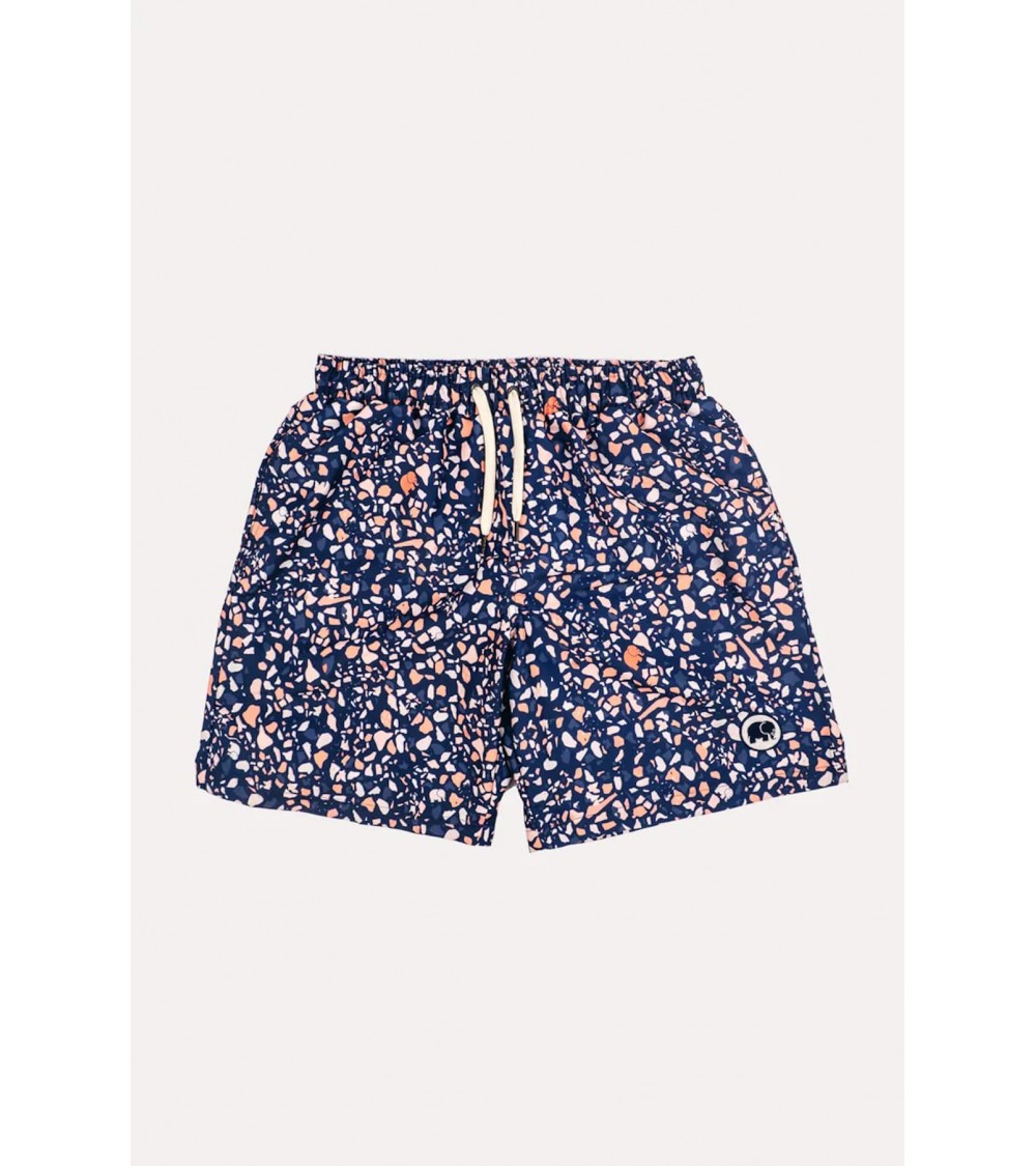 Terrazzo Swim Short - Blue Trendsplant best sustainable mens swinmwear swim trucks eco friendly beachwear