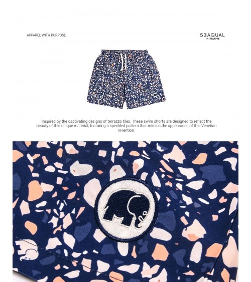 Costume da bagno Terrazzo - Blu Trendsplant cool costumi da bagno da mare per uomo pantaloncini