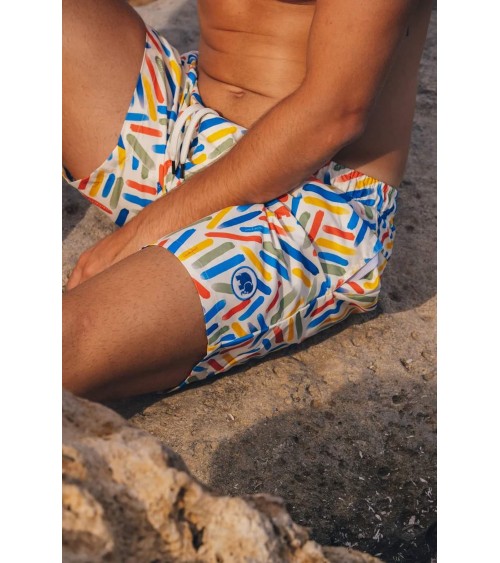 Strokes Badeshorts Trendsplant coole lustige Badehosen für Männer kaufen Bade Hose Mann Badehose Herren Schwimmhose Schwimmsh...