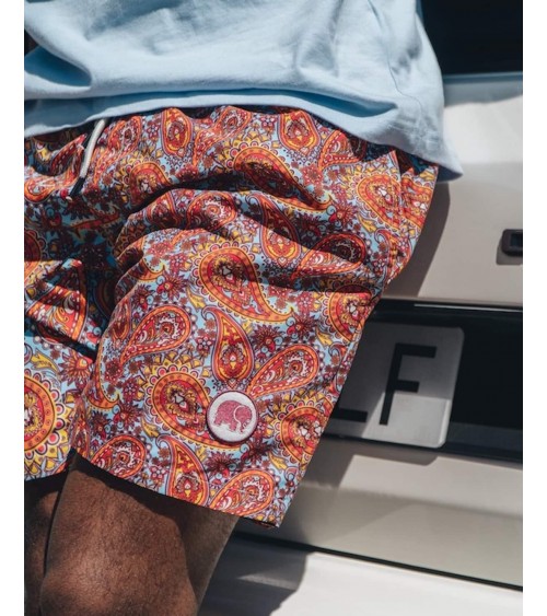 Caribbean Paisley Swim Short Trendsplant best sustainable mens swinmwear swim trucks eco friendly beachwear