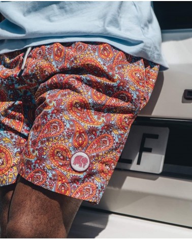 Caribbean Paisley Swim Short Trendsplant best sustainable mens swinmwear swim trucks eco friendly beachwear