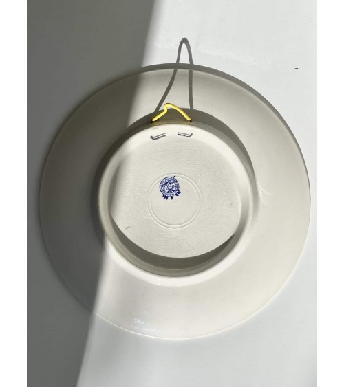 Grande piatto da parete decorativo d'epoca - Delft di Boch Frères kitatori mobili Oggetto di design vintage svizzera