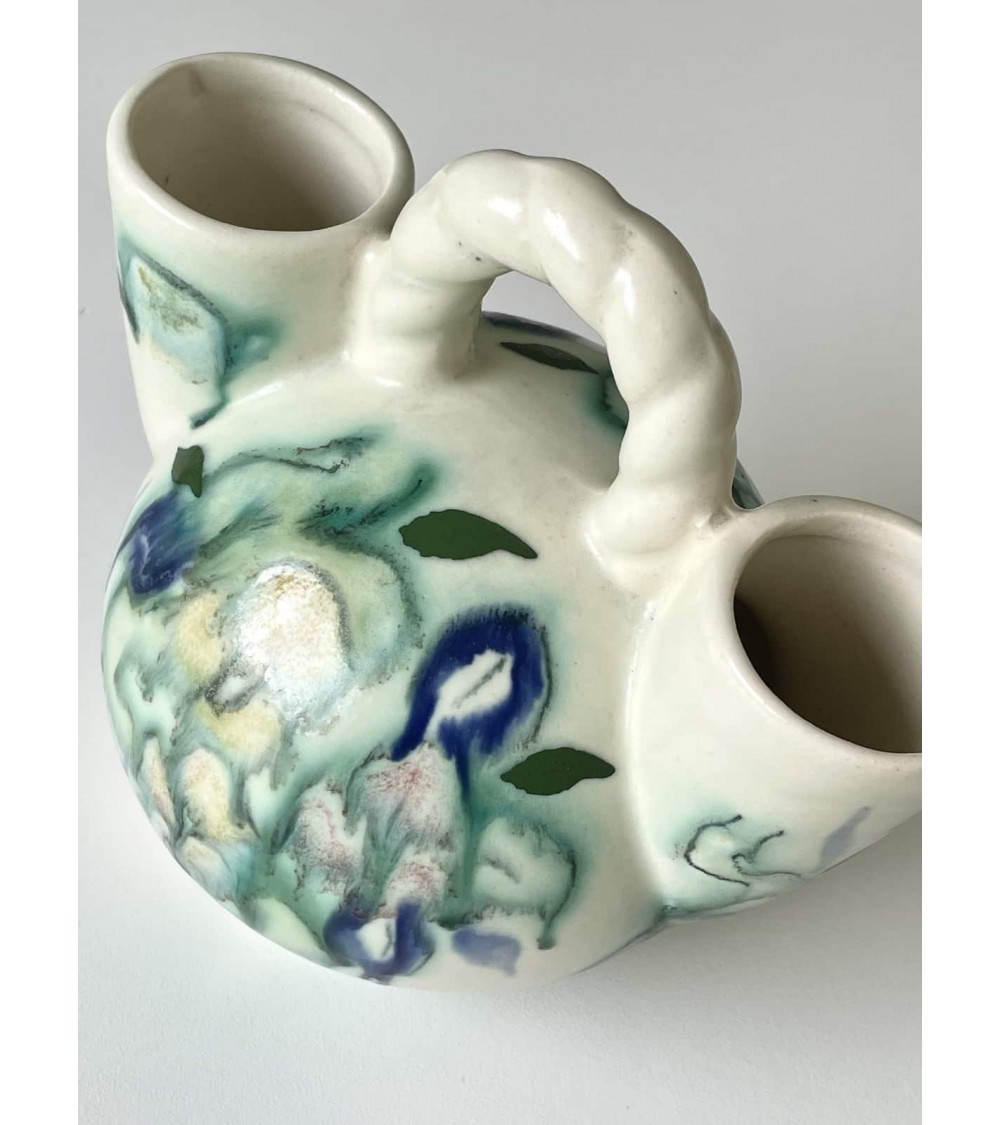 Vintage ceramic double neck vase kitatori switzerland vintage furniture design classics