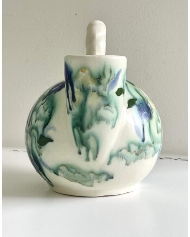 Vintage Doppelhals Vase aus Keramik kitatori vintage shop design klassiker bern basel zürich