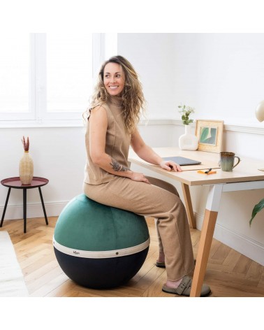 Bloon Elixir Basil - Sedia ergonomica Bloon Paris palla da seduta pouf gonfiabile