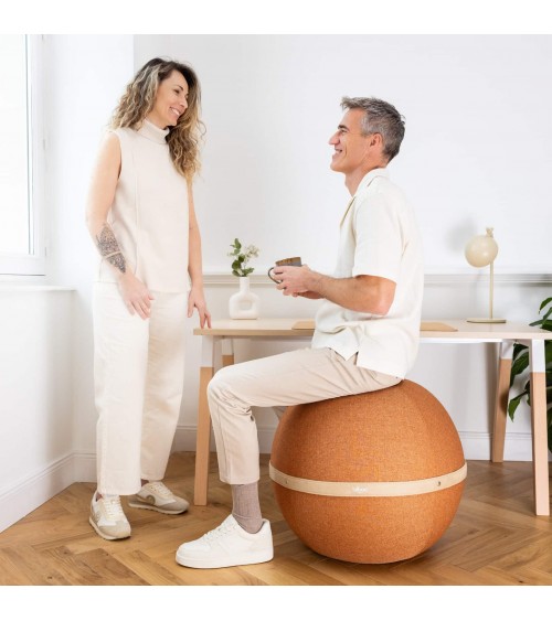 Bloon Original Terracotta - Sedia ergonomica Bloon Paris palla da seduta pouf gonfiabile