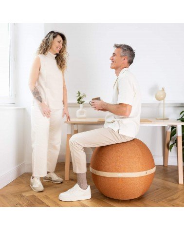 Bloon Original Terracotta - Sedia ergonomica Bloon Paris palla da seduta pouf gonfiabile