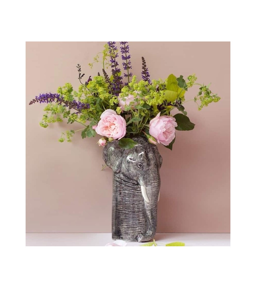 Blumenvase - Elefant Quail Ceramics vasen deko blumenvase blume vase design dekoration spezielle schöne kitatori schweiz kaufen