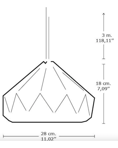 Chestnut Abricote - Abat-jour en papier, lampe suspension design Studio Snowpuppe lampe moderne original