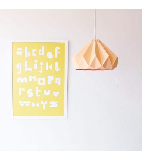 Chestnut Abricote - Paper hanging lampshade Studio Snowpuppe lamp shades ceiling lightshade