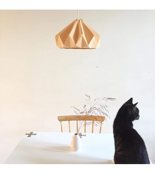 Chestnut Abricote - Abat-jour en papier, lampe suspension design Studio Snowpuppe lampe moderne original