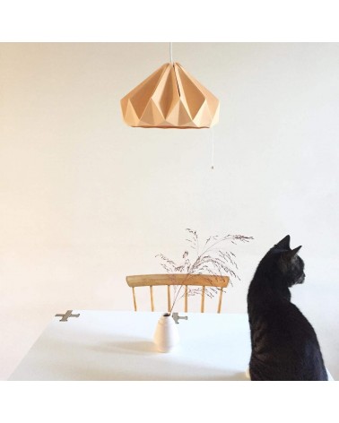 Chestnut Abricote - Abat-jour en papier, lampe suspension design Studio Snowpuppe lampe moderne original