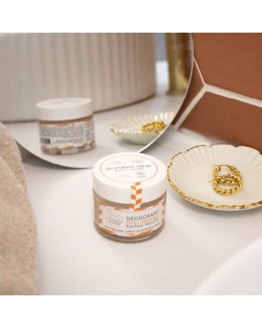 Sensitive skin - Vanilla - All natural deodorant Clémence et Vivien vegan cruelty free cosmetic compagnies