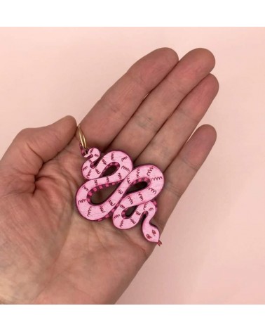 Snakes - Wooden pendant earrings Su Owen cute fashion design designer for women