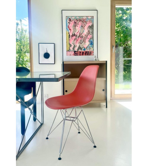 Eames Plastic Side Chair DSR - VITRA - Usate kitatori mobili Oggetto di design vintage svizzera