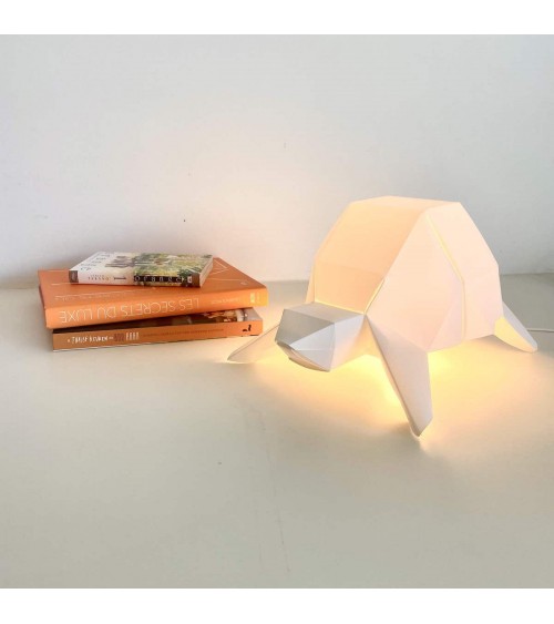 Tortue - Lampe de table à poser, lampe de chevet originale Plizoo a poser de nuit led moderne originale design suisse