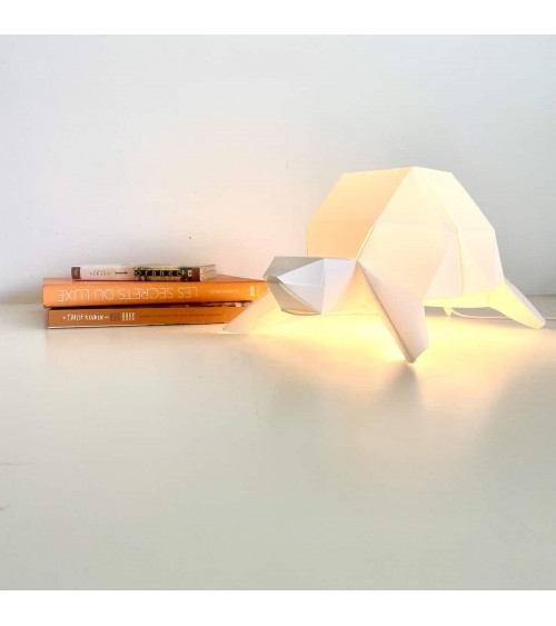 Tortue - Lampe de table à poser, lampe de chevet originale Plizoo a poser de nuit led moderne originale design suisse