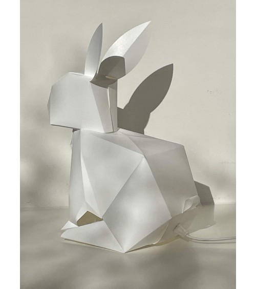 Lapin - Lampe de table à poser, lampe de chevet originale Plizoo a poser de nuit led moderne originale design suisse