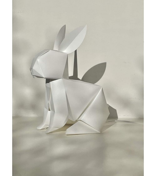 Lapin - Lampe de table à poser, lampe de chevet originale Plizoo a poser de nuit led moderne originale design suisse