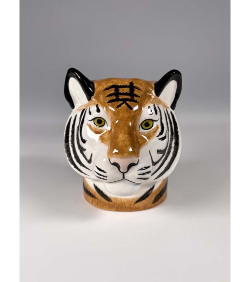 Tiger - Stiftehalter & Blumentopf Quail Ceramics schreibtisch büro kinder besteckbehälter make up pinselhalter