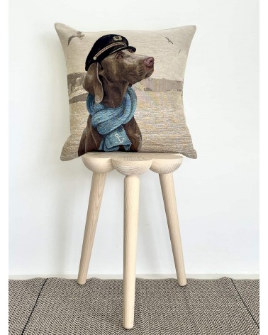 Weimaraner Dog Captain - Cushion cover Yapatkwa decorative accent throw pillows cases sofa original