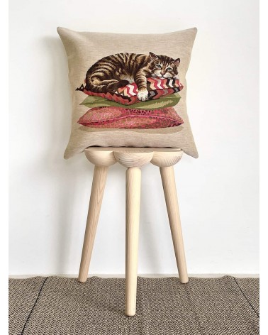 Tigerkatze, getigerte Katze - Kissenbezug Yapatkwa zierkissen sofa deko kissen kaufen dekokissen sofakissen
