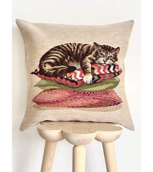 Tigerkatze, getigerte Katze - Kissenbezug Yapatkwa kissen für sofa kissenbezüge zierkissen sofakissen dekokissen kaufen