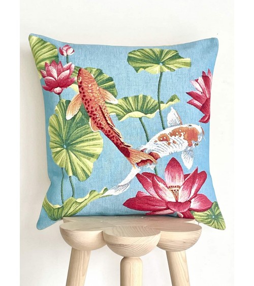 Koi carp - Cushion cover Yapatkwa decorative accent throw pillows cases sofa original