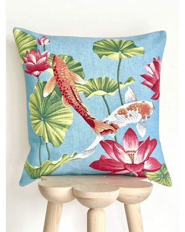 Koi carp - Cushion cover Yapatkwa decorative accent throw pillows cases sofa original