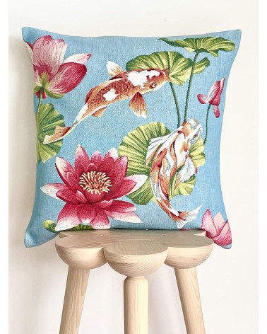 Koi carp - Cushion cover Yapatkwa decorative accent throw pillows cases sofa original