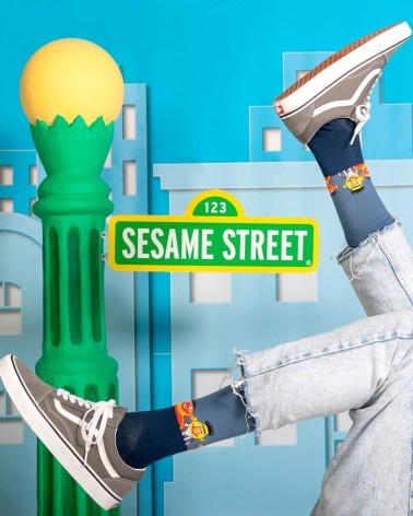 Calze Be Sesame Street Epi & Blas - Blu Besocks calze da uomo per donna divertenti simpatici particolari