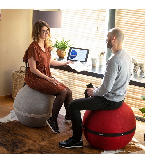 Bloon Original Passion Rot - Sitzball Bloon Paris Büro vluv Sitzbälle gut für rücken kaufen